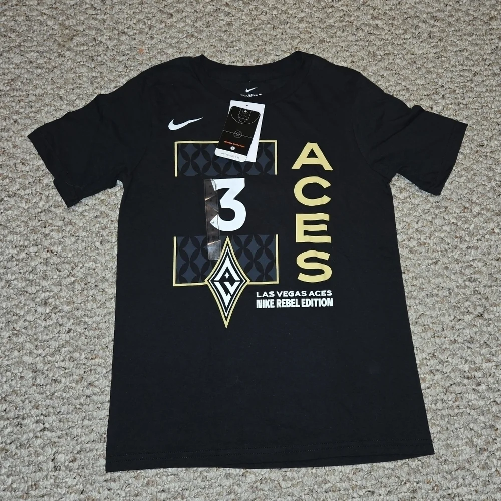 NWT NIKE LAS VEGAS ACES WNBA BASKETBALL Tee Child/ Youth Size 10-12
